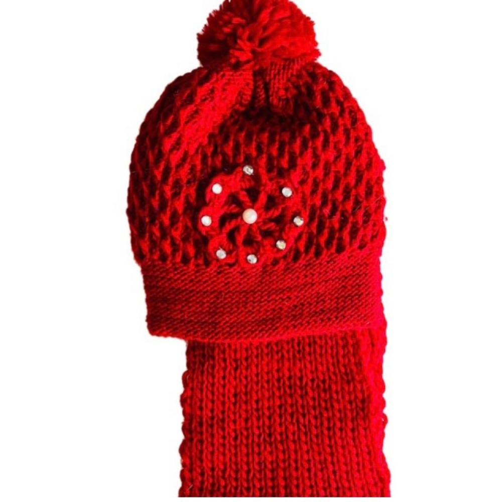 Knitted Hat & Scarf Set